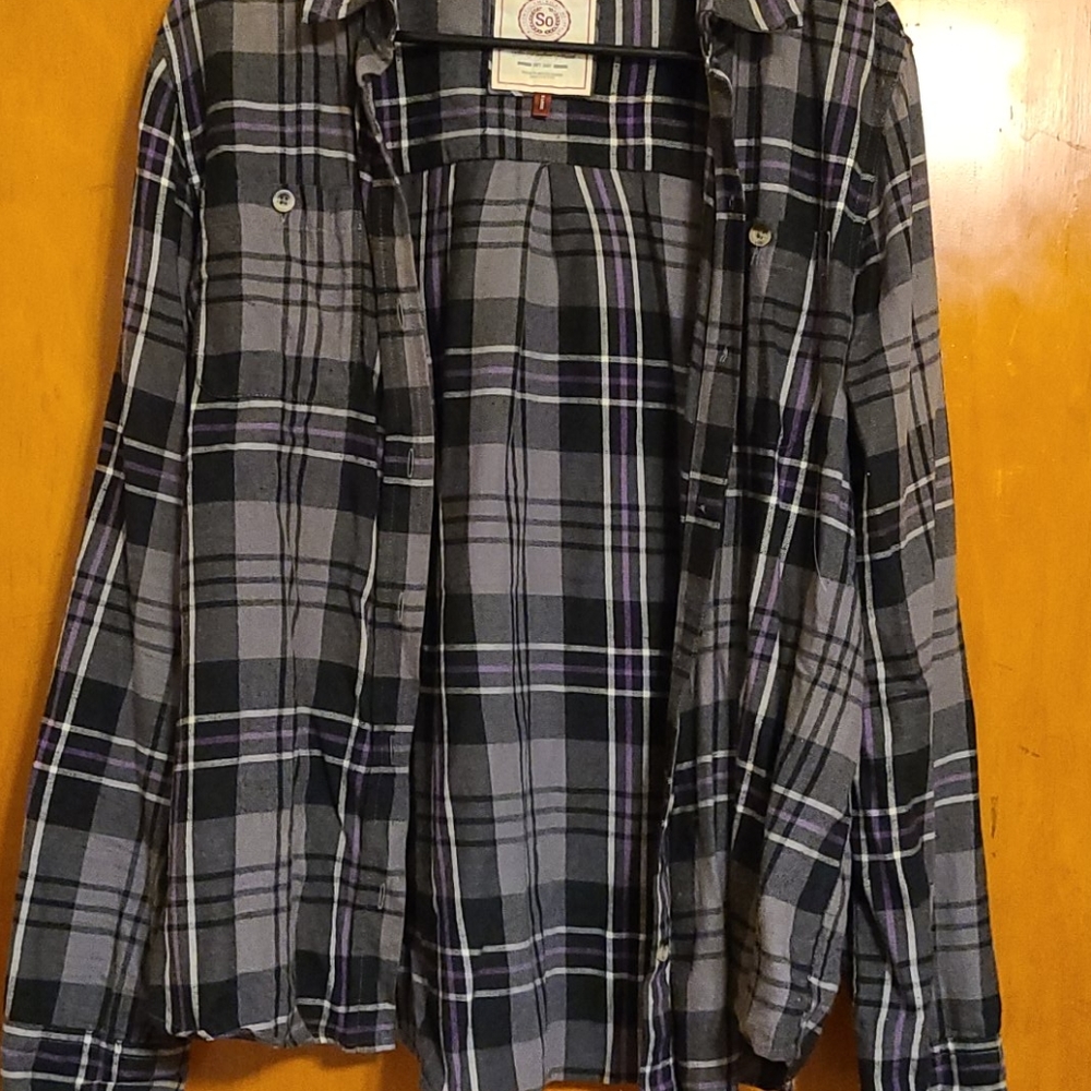 Plaid button down